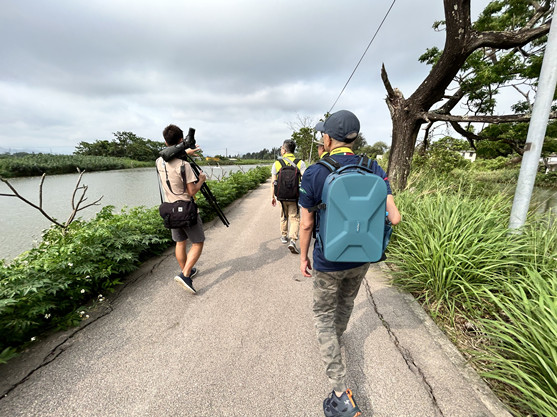 A visitor team, led by an eco-guide from WWF-Hong Kong, explore the gei wais in Mai Po Nature Reserve._副本.jpg