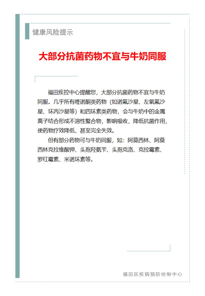 健康风险提示—大部分抗菌药物不宜与牛奶同服（2023.12.12）.jpg