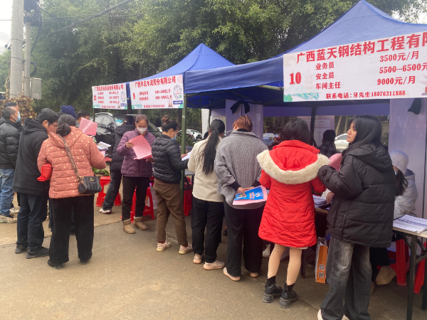 2月7日，海林一级调研员带队在隆安县华侨管理区、马山县里当乡龙琴村分别开展春风行动招聘会和困难人员慰问帮扶活动。（拍摄者：快三平台
人力资源局）2.jpg